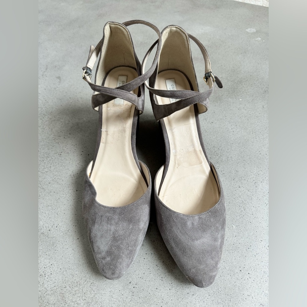 Cole Haan Suede Wedges in Grey